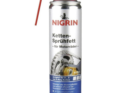 Spray cu vaselina pentru lanturi de motocicleta 400ml Nigrin