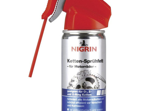 Spray cu vaselina pentru lanturi NIGRIN 100 ml, culoare alba