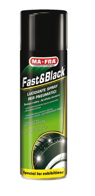 Spray silicon negru special pentru anvelope Fast&a