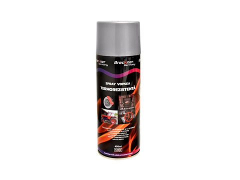 Spray vopsea ARGINTIU rezistent termic pentru etrier 450ml. Breckner ERK AL-030620-14