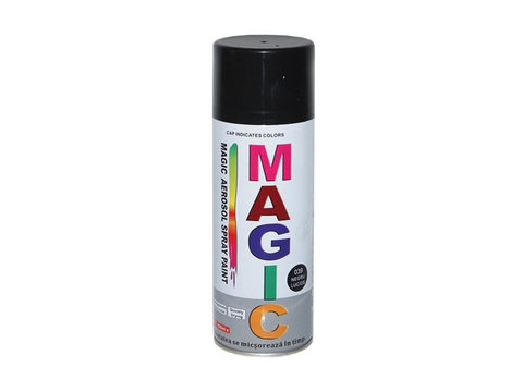 Spray vopsea Magic NEGRU LUCIOS 400ml Cod: 039