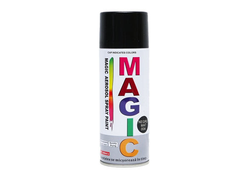 Spray vopsea MAGIC NEGRU MAT 450ml Cod: 004