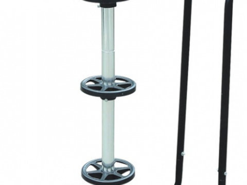 Stand de aluminiu Carpoint cu roti pentru depozitare rotii : anvelope cu jante (pentru jante de pana la 18 inches si latime max. 265 mm)