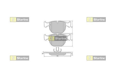 Starline set placute frana punte fata pt bmw 5(e39), x5(e53)