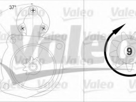 Starter ALFA ROMEO 159 (939) (2005 - 2011) VALEO 458212