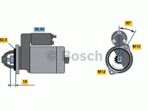 Starter AUDI A4 Avant (8E5, B6) (2001 - 2004) BOSCH 0 001 110 138