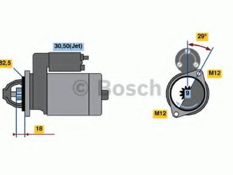 Starter AUDI A4 Cabriolet (8H7, B6, 8HE, B7), AUDI A6 limuzina (4F2, C6), AUDI A4 limuzina (8EC, B7) - BOSCH 0 986 021 610