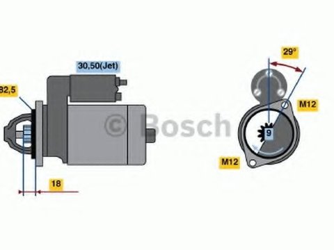 Starter AUDI A6 (4F2, C6) (2004 - 2011) BOSCH 0 986 021 610 piesa NOUA