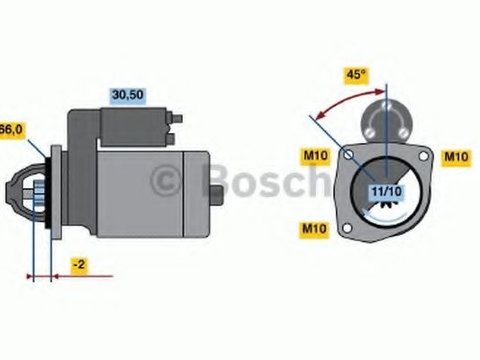 Starter FIAT SCUDO platou / sasiu (220) (1996 - 2006) BOSCH 0 986 013 240 piesa NOUA