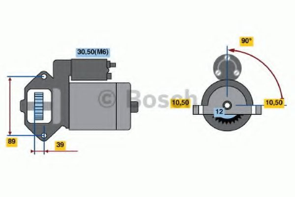 Starter FORD TRANSIT CUSTOM caroserie (2012 - 2016) BOSCH 0 986 021 810