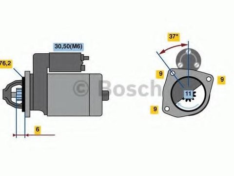 Starter LANCIA MUSA (350), ALFA ROMEO MITO (955), FIAT PUNTO EVO (199) - BOSCH 0 001 138 009