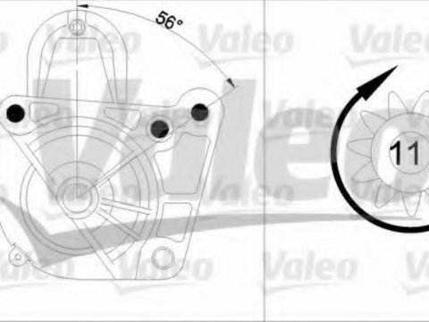 Starter NISSAN PRIMASTAR platou / sasiu (2002 - 2006) VALEO 455959