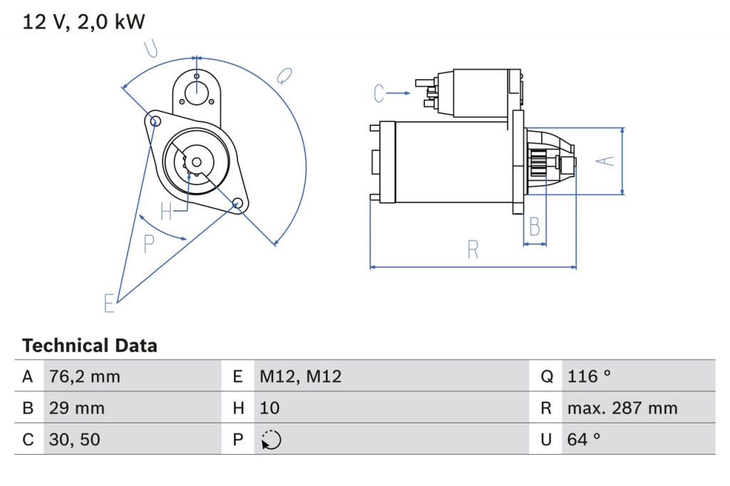 Starter pentru VW PASSAT B5 (3B2) 1998-2000