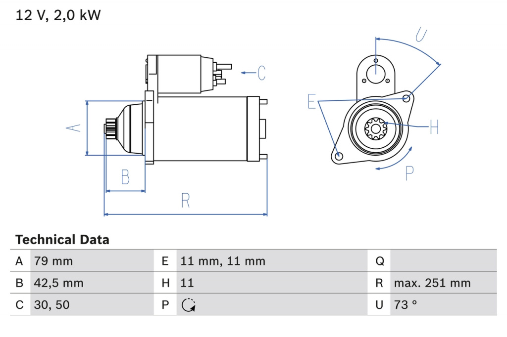 Starter pentru VW PASSAT B6 Variant (3C5) 2005-201