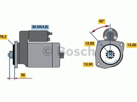 Starter VW BEETLE (5C1) (2011 - 2016) BOSCH 0 986 020 240 piesa NOUA