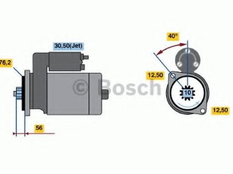 Starter VW FOX (5Z1, 5Z3) (2003 - 2016) BOSCH 0 986 020 780 piesa NOUA