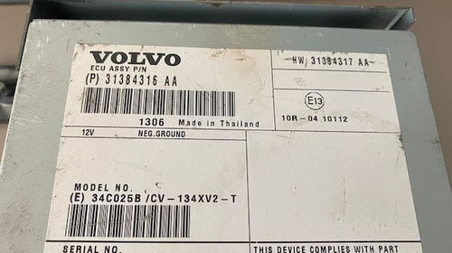 Statie Audio Volvo V40 2012-2019 3138431