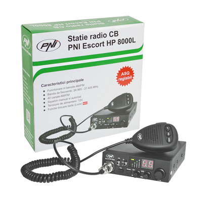 STATIE RADIO CB PNI ESCORT HP 8000L 12V 4W CU ASQ 