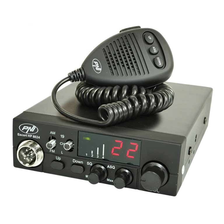 Statie radio cb pni escort hp 8024 12/24v cu asq reglabil 13154