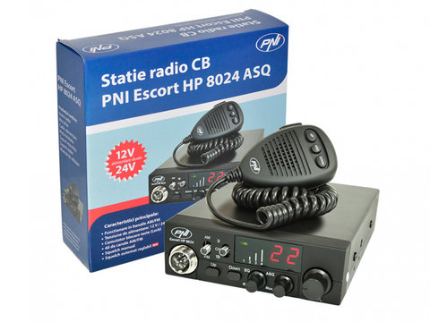 STATIE RADIO CB PNI ESCORT HP 8024 12/24V CU ASQ REGLABIL IS-13154