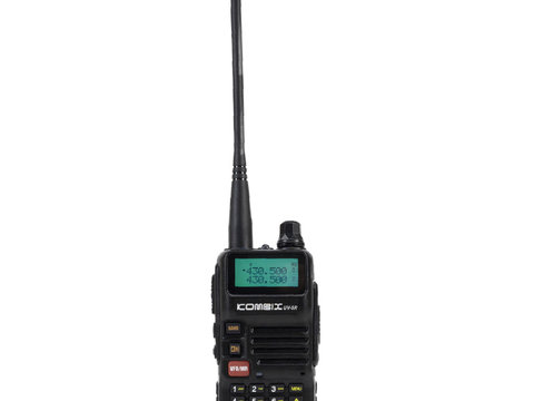 Statie radio portabila VHF/UHF Kombix UV-5RE, dual band, 128CH, 144-146MHz si 430-440Mhz, functie Radio FM si lanterna semnalizare, 4W, Scaun, TOT, VOX, 1500mAh PNI-UV-5RE