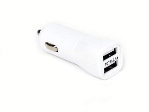 STECHER BRICHETA AUTO CU 2 PORTURI USB 2.1 A ⭐⭐⭐⭐⭐