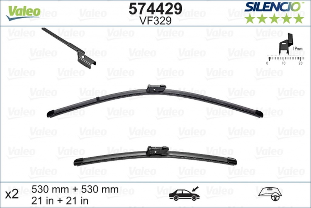 Stergator parbriz SKODA ROOMSTER 5J VALEO 574429