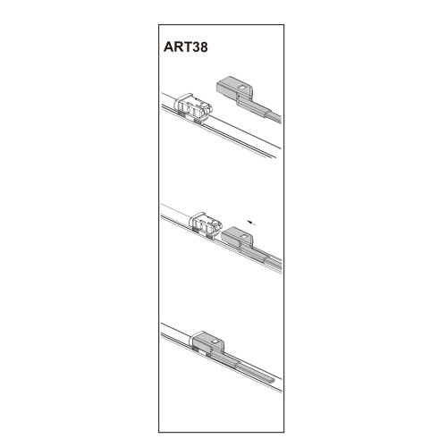 Stergator parbriz sofer FIAT 500 10/2007-> 38 2