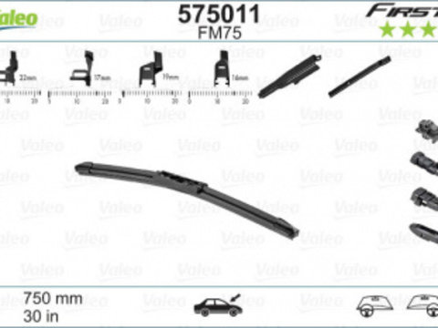 Stergator parbriz Valeo MULTICONNECTION FB 750 MM FM75 - 575011