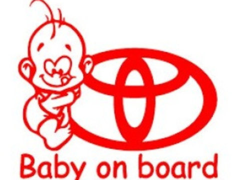 Sticker Baby On Bord Toyota TCL0129
