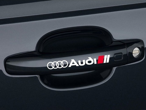 Sticker Manere Usi Audi Alb
