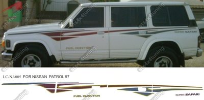 STICKERE AUTO NISSAN PATROL Y60 1987-1997 [1997 DE