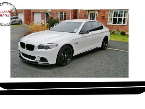 Stickere Laterale Negru Mat BMW Seria 5 F10 F11 (2011-up) M-Performance Design- livrare gratuita