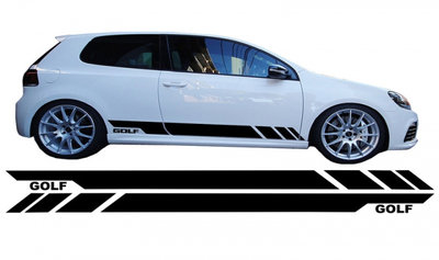 Stickere Laterale Negru Tuning Volkswagen VW Golf 