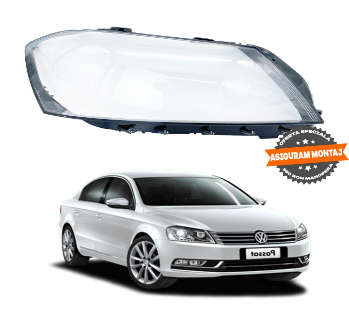 Sticla Far Dreapta Volkswagen VW Passat B7 2010 2011 2012 2013 2014 2015