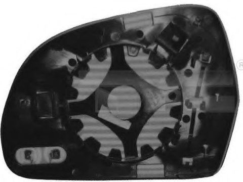 Sticla oglinda, oglinda retrovizoare exterioara AUDI A6 (4F2, C6) (2004 - 2011) TYC 302-0073-1