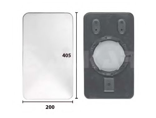 Sticla oglinda, oglinda retrovizoare exterioara IVECO EuroCargo (1991 - 2011) ALKAR 7497247