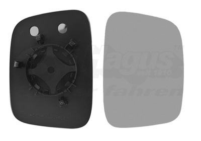 Sticla oglinda retrovizoare exterioara # dreapta Vw Transporter 2003 2004 2005 2006 2007 2008 2009 # 5896832 # VAN WEZEL