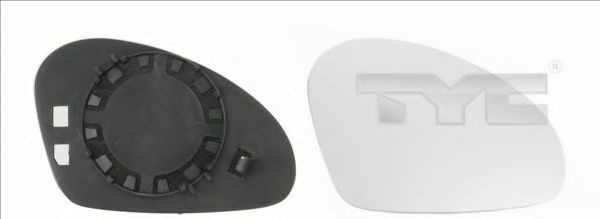 Sticla oglinda retrovizoare exterioara SEAT IBIZA Mk IV (6L1) (2002 - 2009) TYC 331-0044-1