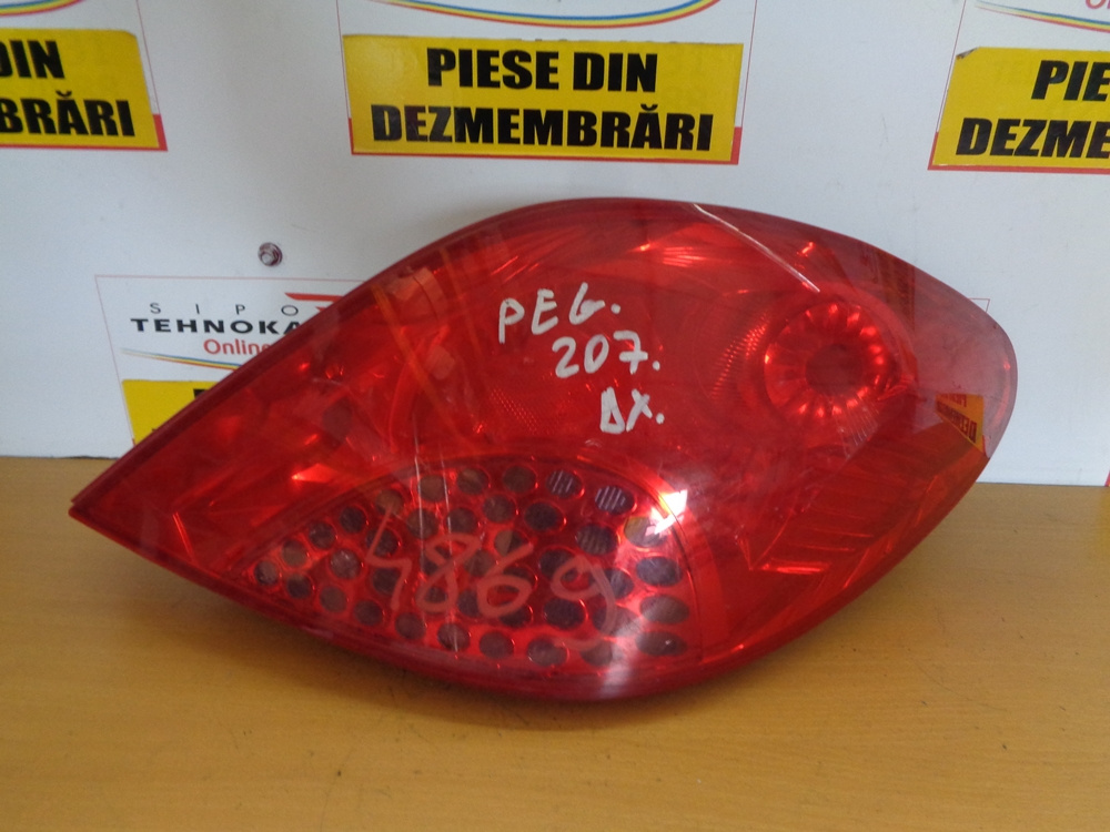 STOP DREAPTA PEUGEOT 207, AN 2006-2009, FARA SUPORT BEC