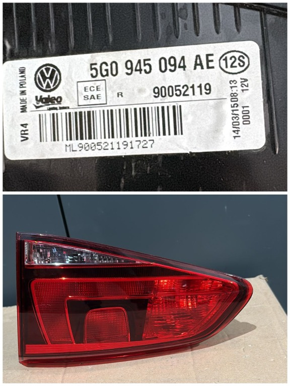 Stop dreapta spate Volkswagen Golf 7 2016