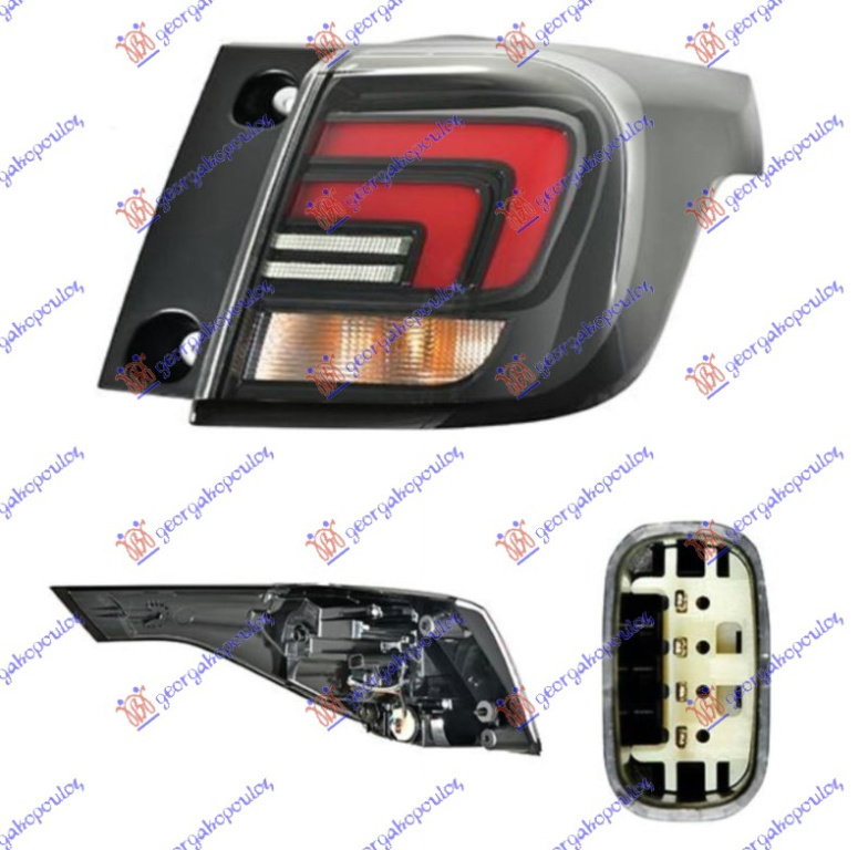 STOP EXTERIOR FULL LED (HELLA) DR. , OPEL, OPEL CROSSLAND X 17-20, 613005831