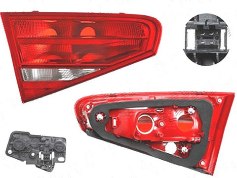 Stop spate lampa Audi A4/S4 (B8), 11.2011-12.2015 Model Sedan, spate, Stanga, partea interior, P21W+W16W, cu suport becuri, HELLA