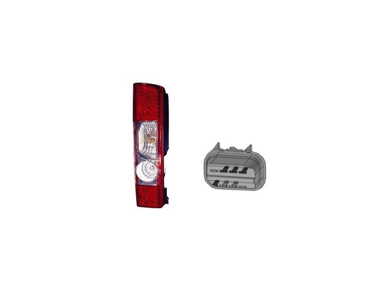 Stop spate lampa Citroen Jumper (250), 09.06-08.14 Furgon, Fiat Ducato (250), 09.06-08.14 Furgon, Peugeot Boxer (250), 09.06-08.14 Furgon, spate, omologare ECE, cu lampa ceata spate, cu suport bec, 1344050080, 1355856080, 1366452080, 1606664080, 2016