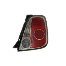 Stop spate lampa Fiat 500 (312) 03.2007-08.2015 Hatchback, cu suport becuri, rama neagra, cu lampa mers inapoi, Magneti Marelli 714027040886, partea Dreapta