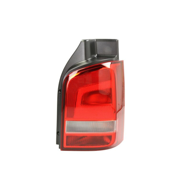 Stop spate lampa VW Transporter Model Caravelle si Multivan (T5), 10.2009-2015, partea Dreapta, rosu-alb, cu suport becuri, Hella