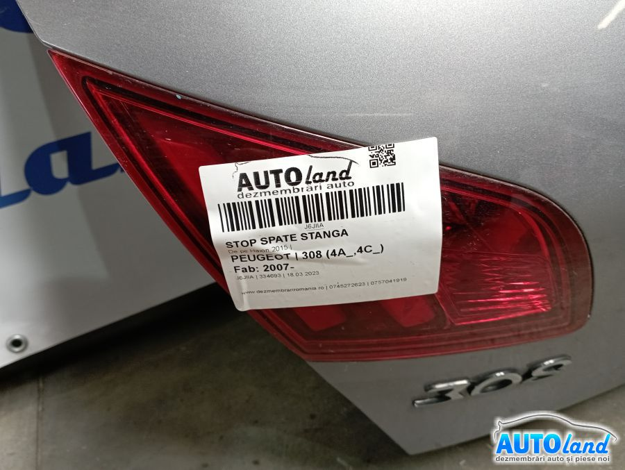 Stop Spate Stanga De pe Haion 2015 Peugeot 308 4A 