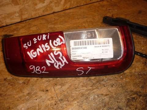 Stop stanga Suzuki Ignis, 35655-74GOL, an 2004