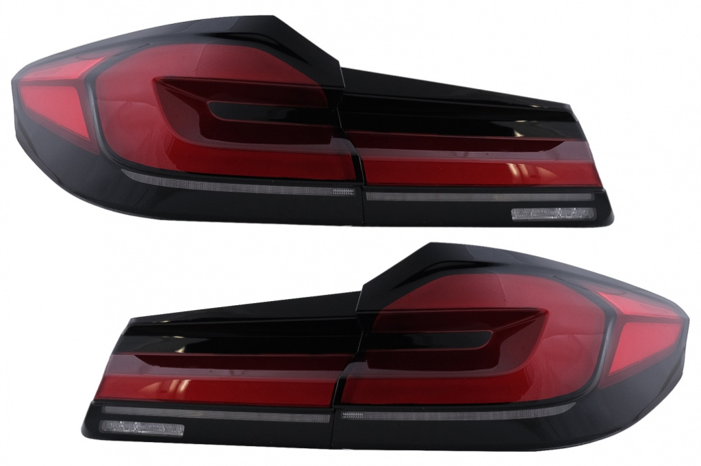 Stopuri Full LED compatibil cu BMW Seria 5 G30 Sedan (2017-2019) LCI Design cu Semnal Dinamic TLBMG30NL
