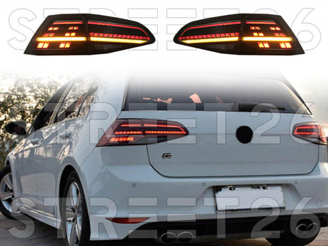 Stopuri Full LED Compatibil Cu VW Golf 7 VII (2012-2020) Facelift G7.5 Look Fumurii